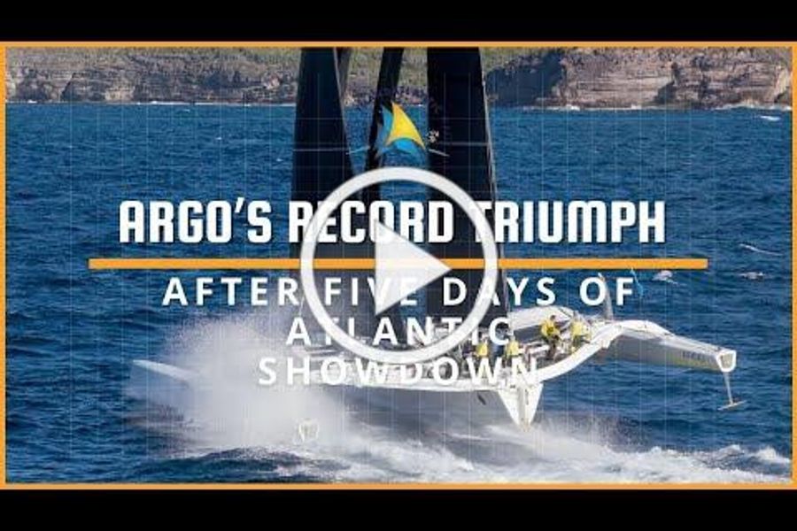 Video: Argo Line Honours  and new RORC Transatlantic Race Race Record 